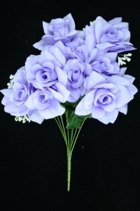 Lavender Micro Peach Open Rose Bush With Veins x12 (Lot of 1) SALE ITEM